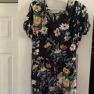 Loft floral jumpsuit